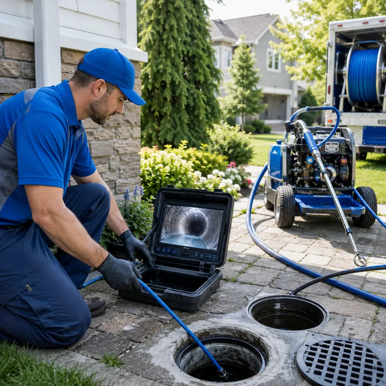 Outdoor drain cleaning professionals serving Flower Mound, TX