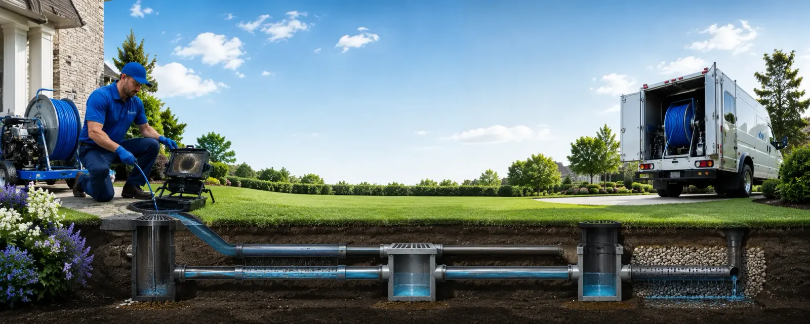 Outdoor drain cleaning information for Flower Mound, TX